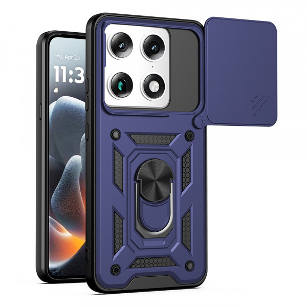 Husa pentru Motorola Edge 70 Ultra / Signature, Techsuit, CamShield, Albastra