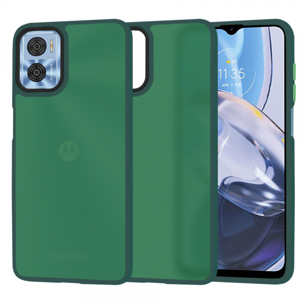 Husa pentru Motorola Moto E22i / E22, Techsuit, HaloFrost, Verde