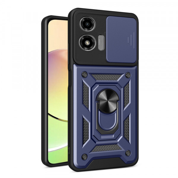 Husa pentru Motorola Moto G04s / E14 / G04 / G24, Techsuit, CamShield, Albastra