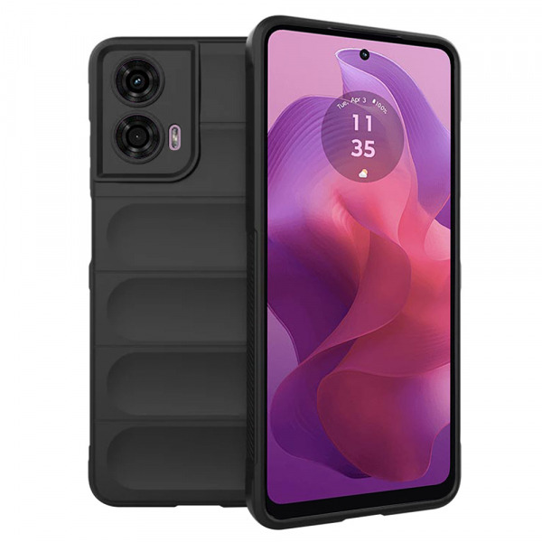 Husa pentru Motorola Moto G04s / E14 / G04 / G24, Techsuit, Magic Shield, Neagra
