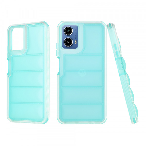 Husa pentru Motorola Moto G45 / G34, Techsuit, Wave Shield, Turcoaz