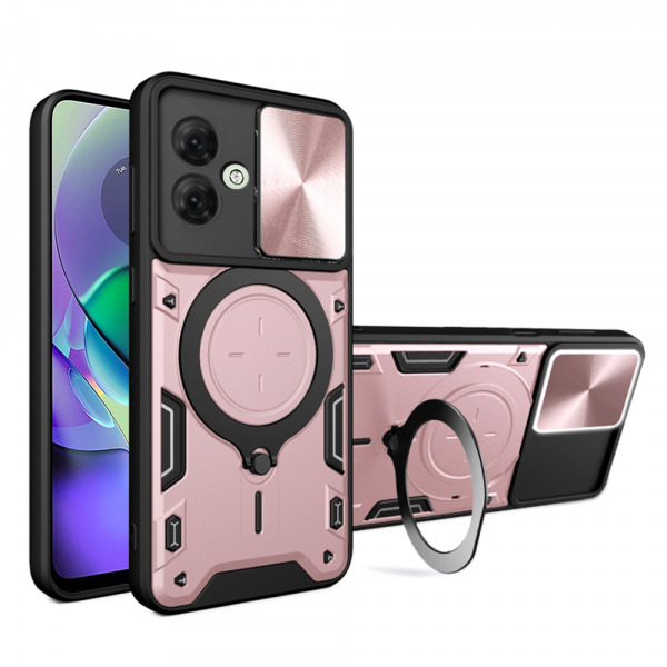 Husa pentru Motorola Moto G54 Power Edition, Techsuit, CamGuard Pro, Roz Aurie