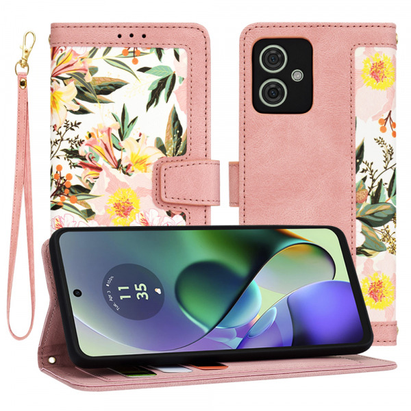Husa pentru Motorola Moto G64 / G54 Power Edition, Techsuit, FlipCraft, Roz