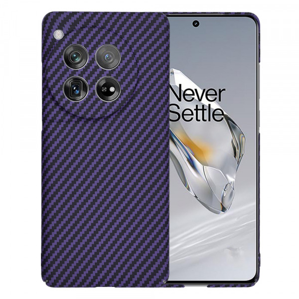Husa pentru OnePlus 12, Techsuit, Carbonite FiberShell, Mov