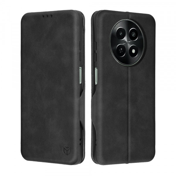 Husa pentru OnePlus 12R, Techsuit, Safe Wallet Plus, Neagra
