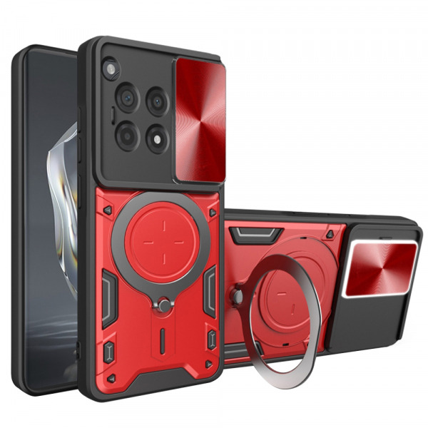 Husa pentru OnePlus 12R, Techsuit, CamGuard Pro, Rosie