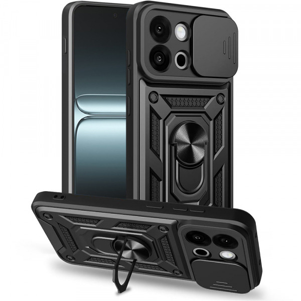 Husa pentru OnePlus 13T, Techsuit, CamShield, Neagra