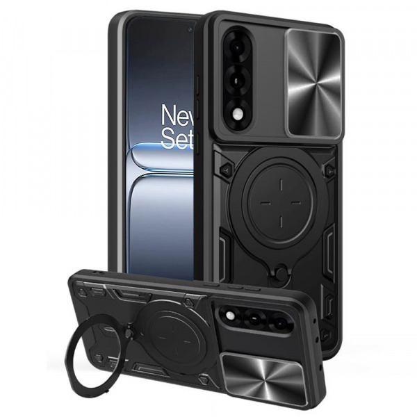 Husa pentru OnePlus Nord 5, Techsuit, CamGuard Pro, Neagra