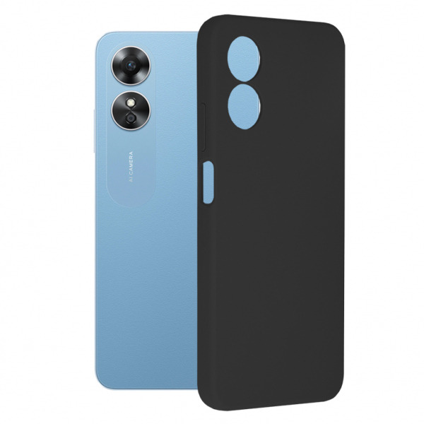 Husa pentru Oppo A17, Techsuit, Soft Edge, Neagra
