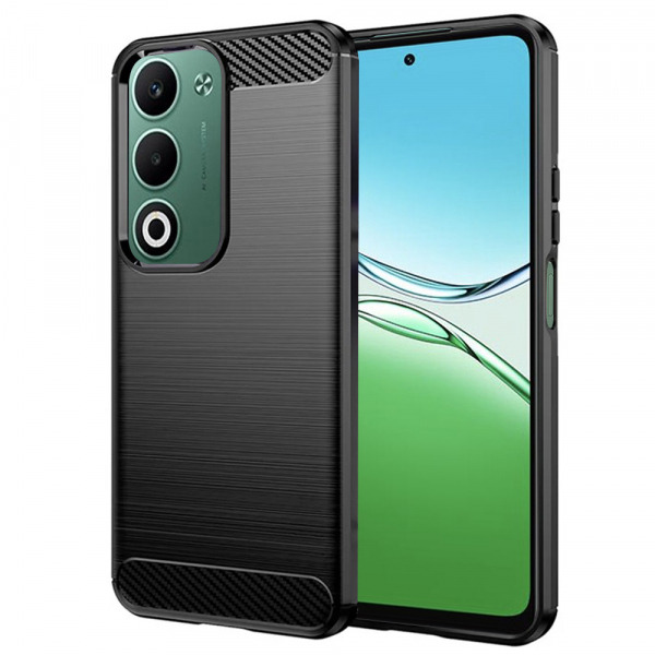 Husa pentru Oppo A5 4G, Techsuit, Carbon, Neagra