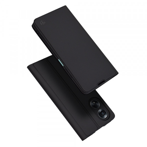 Husa pentru Oppo A58 4G, Techsuit, Magskin Book, Neagra