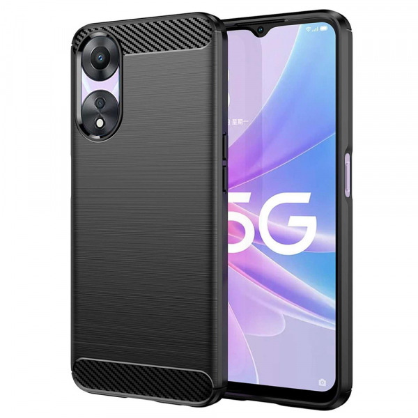 Husa pentru Oppo A58 5G / A78 5G, Techsuit, Carbon, Neagra
