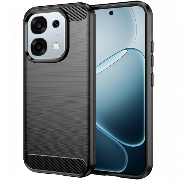 Husa pentru Oppo A6 Pro 5G / A6 Pro 4G, Techsuit, Carbon, Neagra