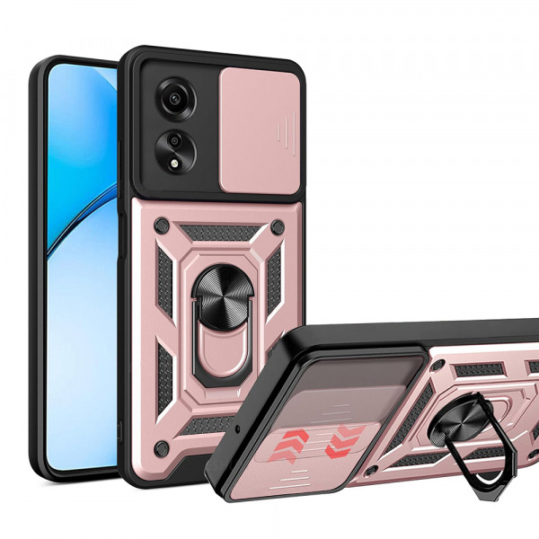 Husa pentru Oppo A60, Techsuit, CamShield, Roz