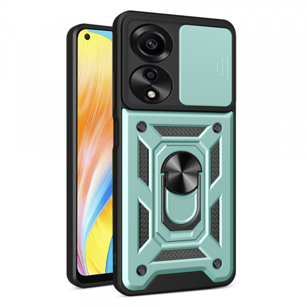 Husa pentru Oppo A78 4G, Techsuit, CamShield, Verde