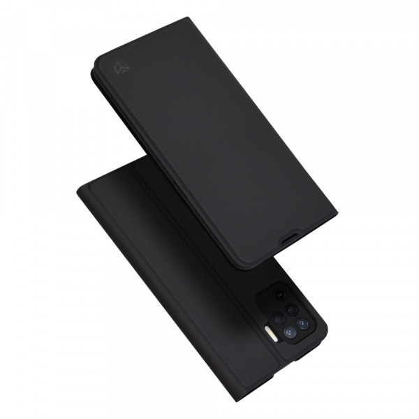 Husa pentru Oppo A94 / Reno5 Lite, Techsuit, Magskin Book, Neagra