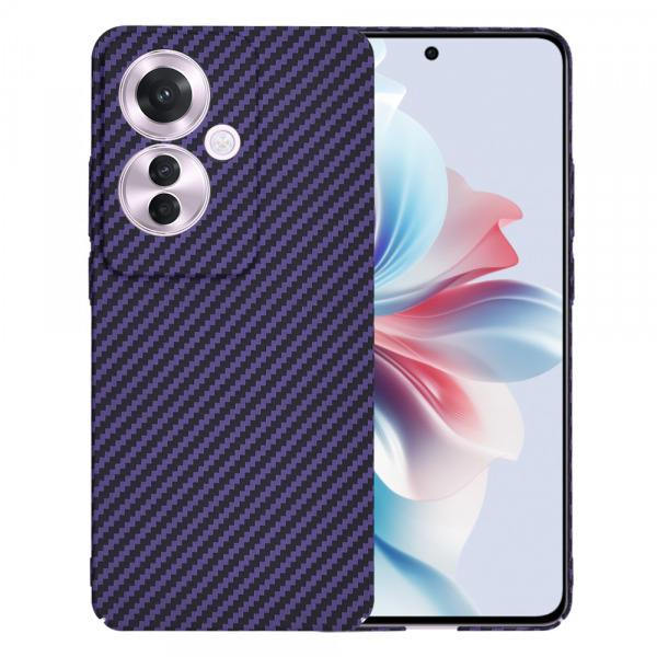 Husa pentru Oppo Reno11 F, Techsuit, Carbonite FiberShell, Mov