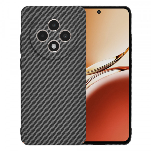 Husa pentru Oppo Reno12 FS 5G / Reno12 FS 4G / Reno12 F 4G / Reno12 F, Techsuit, Carbonite FiberShell, Neagra