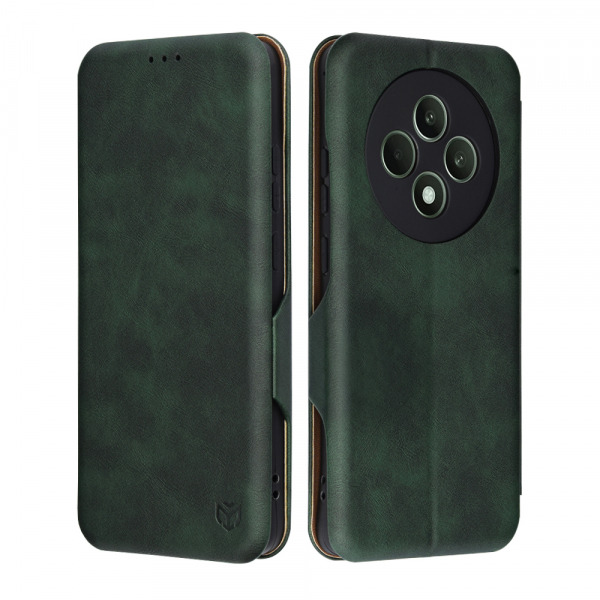 Husa pentru Oppo Reno12 FS 5G / Reno12 FS 4G / Reno12 F 4G / Reno12 F, Techsuit, Safe Wallet Plus, Verde
