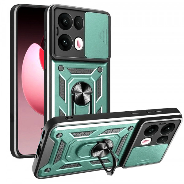 Husa pentru Oppo Reno13 Pro, Techsuit, CamShield, Verde