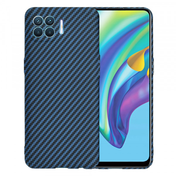Husa pentru Oppo Reno4 Lite, Techsuit, Carbonite FiberShell, Turcoaz