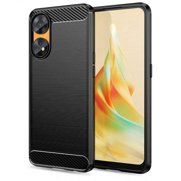 Husa pentru Oppo Reno8 T, Techsuit, Carbon, Neagra