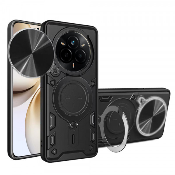 Husa pentru Realme 14 Pro+, Techsuit, CamGuard Pro, Neagra