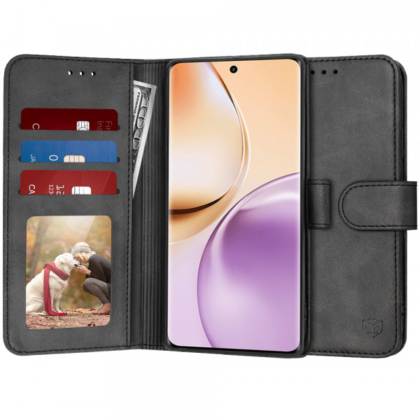 Husa pentru Realme 14 Pro, Techsuit, Diary Book, Neagra