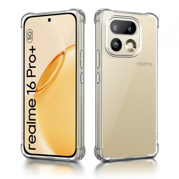 Husa pentru Realme 16 Pro+, Techsuit, Shockproof Clear, Transparenta