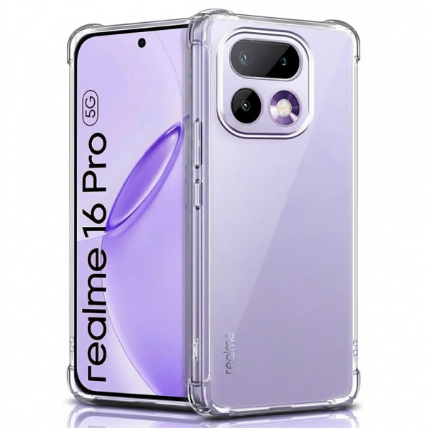 Husa pentru Realme 16 Pro, Techsuit, Shockproof Clear, Transparenta