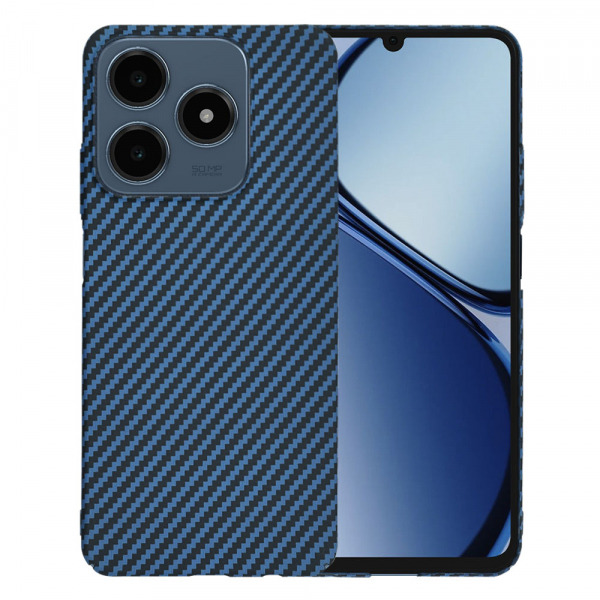 Husa pentru Realme C63 / C61, Techsuit, Carbonite FiberShell, Turcoaz