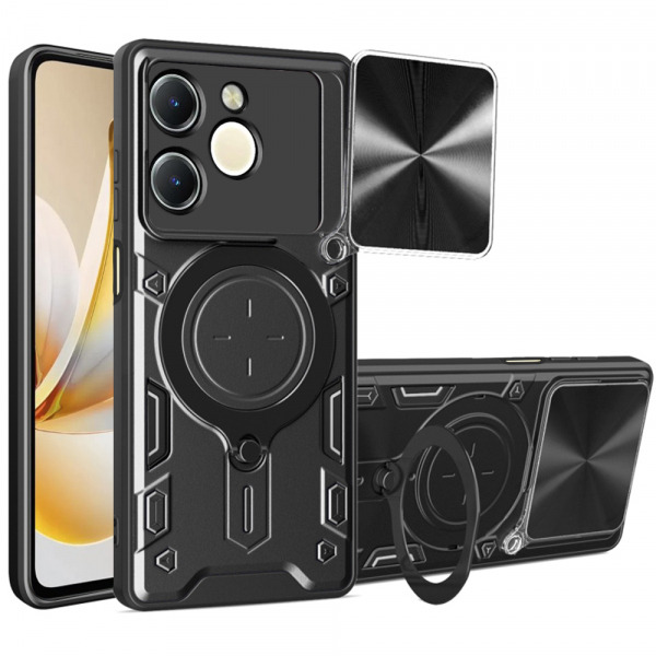 Husa pentru Realme Note 70T, Techsuit, CamGuard Pro, Neagra
