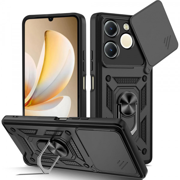 Husa pentru Realme Note 70T, Techsuit, CamShield, Neagra