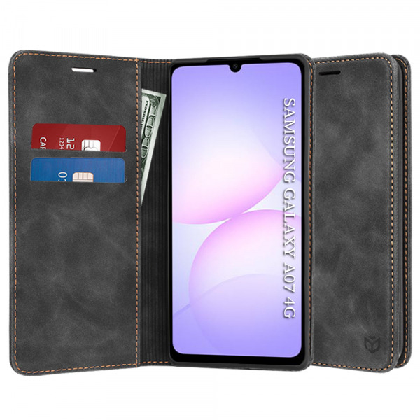 Husa pentru Samsung Galaxy A07 4G A075, Techsuit, Confy, Neagra