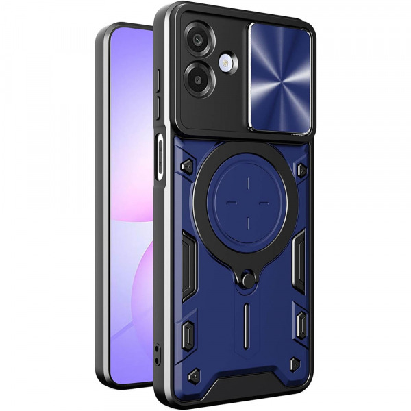 Husa pentru Samsung Galaxy A07 4G A075, Techsuit, CamGuard Pro, Albastra