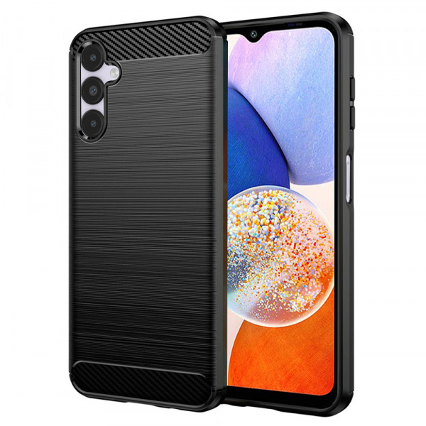 Husa pentru Samsung Galaxy A14 A145 / A14 5G A146, Techsuit, Carbon, Neagra