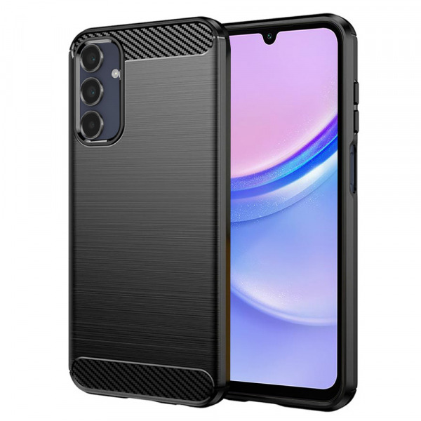Husa pentru Samsung Galaxy A15 5G A156 / A15 A155, Techsuit, Carbon, Neagra