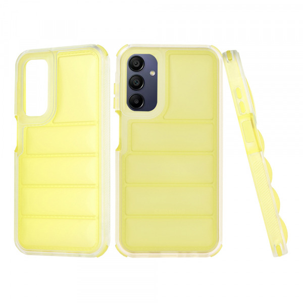 Husa pentru Samsung Galaxy A15 5G A156 / A15 A155, Techsuit, Wave Shield, Galbena