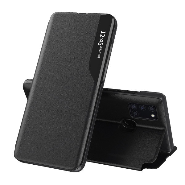 Husa pentru Samsung Galaxy A21s A217, Techsuit, eFold, Neagra
