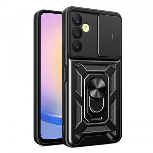 Husa pentru Samsung Galaxy A25 A256, Techsuit, CamShield, Neagra