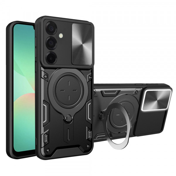 Husa pentru Samsung Galaxy A26 A266, Techsuit, CamGuard Pro, Neagra