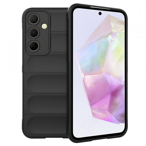 Husa pentru Samsung Galaxy A35 5G A356, Techsuit, Magic Shield, Neagra