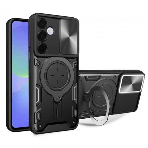 Husa pentru Samsung Galaxy A36 A366, Techsuit, CamGuard Pro, Neagra