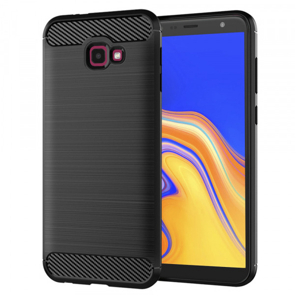 Husa pentru Samsung Galaxy J4 Plus (2018) J415, Techsuit, Carbon, Neagra
