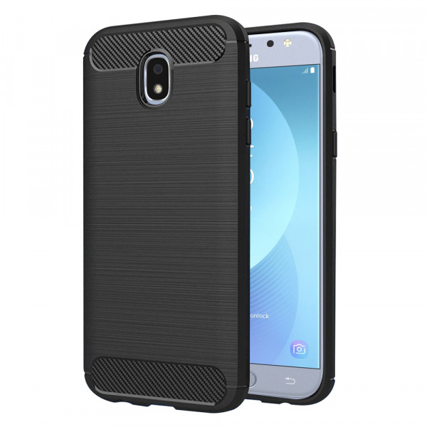 Husa pentru Samsung Galaxy J5 (2017) J530, Techsuit, Carbon, Neagra