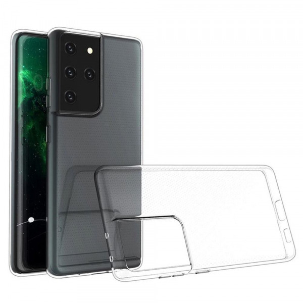 Husa pentru Samsung Galaxy S21 Ultra 5G G998, OEM, Ultra Slim, 0.5mm, Transparenta