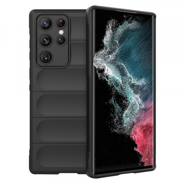 Husa pentru Samsung Galaxy S22 Ultra 5G S908, Techsuit, Magic Shield, Neagra