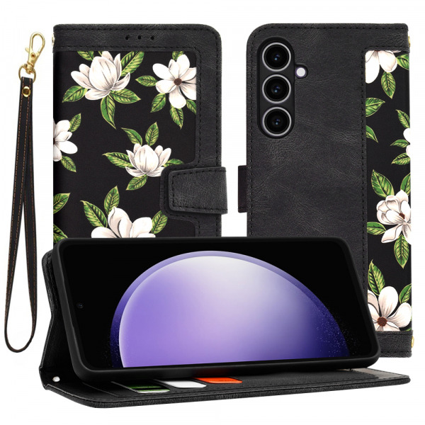 Husa pentru Samsung Galaxy S23 FE S711, Techsuit, FlipCraft, Neagra