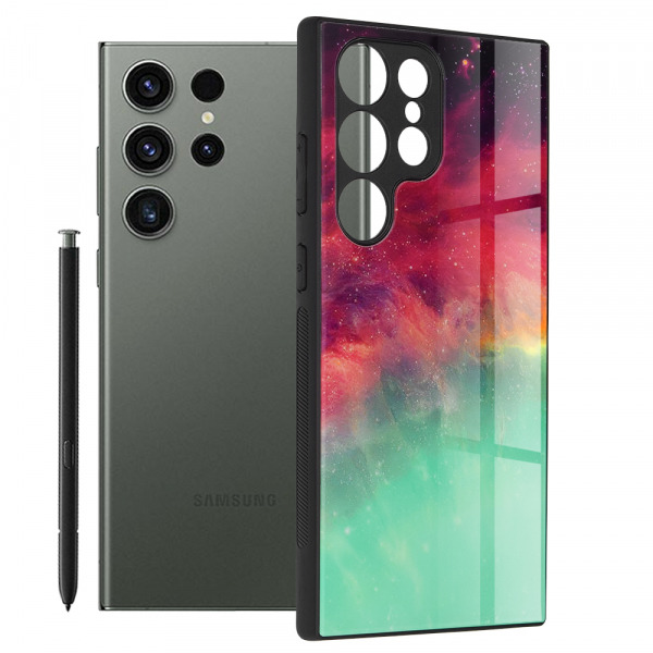 Husa pentru Samsung Galaxy S23 Ultra S918, Techsuit, Glaze, Turcoaz