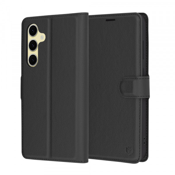 Husa pentru Samsung Galaxy S24 FE S721, Techsuit, Leather Folio, Neagra